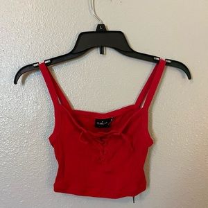 Red Crop Top